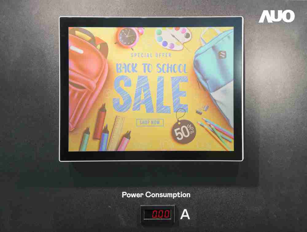 尊龙z6展示胆固醇液晶超低耗能户外全彩显示器，，，，ChLC（胆固醇液晶）以双稳态技术使静态显示零功耗，，，，具省电、、、高彩度、、、、环保的特性，，，，还整合软硬件系统解决方案，，，可透过单一云端平台管理